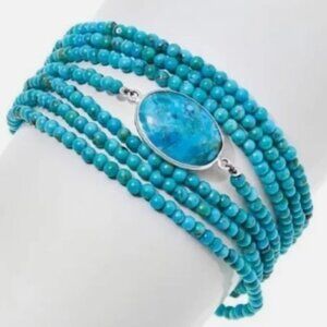 Mine Finds by Jay King Turquoise 7 Strand Bracelet